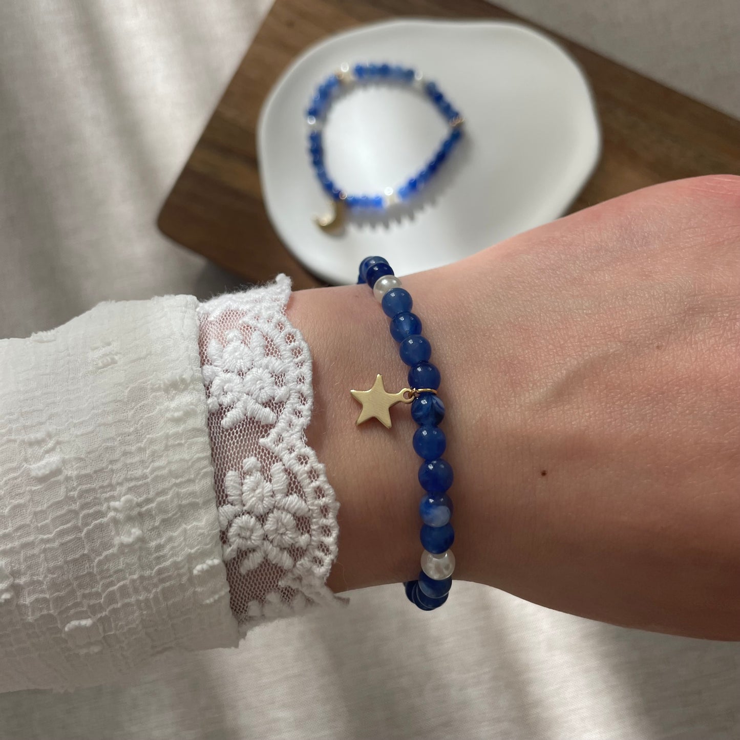Bracelet tasbih en acrylique - nuit étoilée ✨🌙