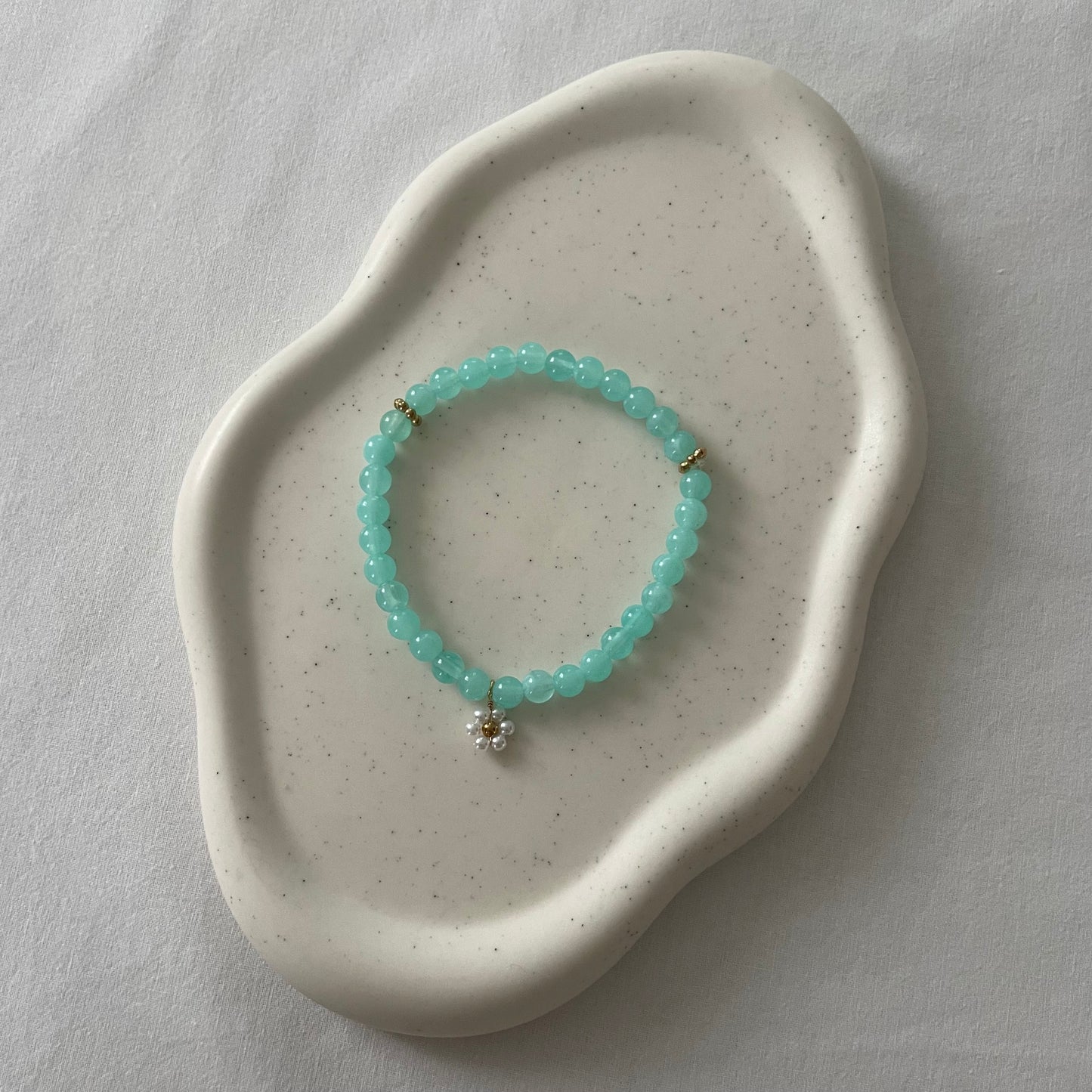 Tasbih bracelet en acrylique - turquoise