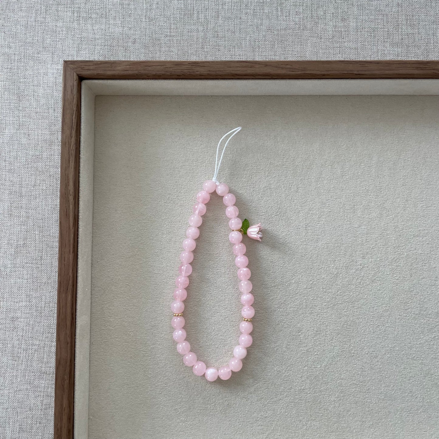 Tasbih phone cord 33 perles - sakura