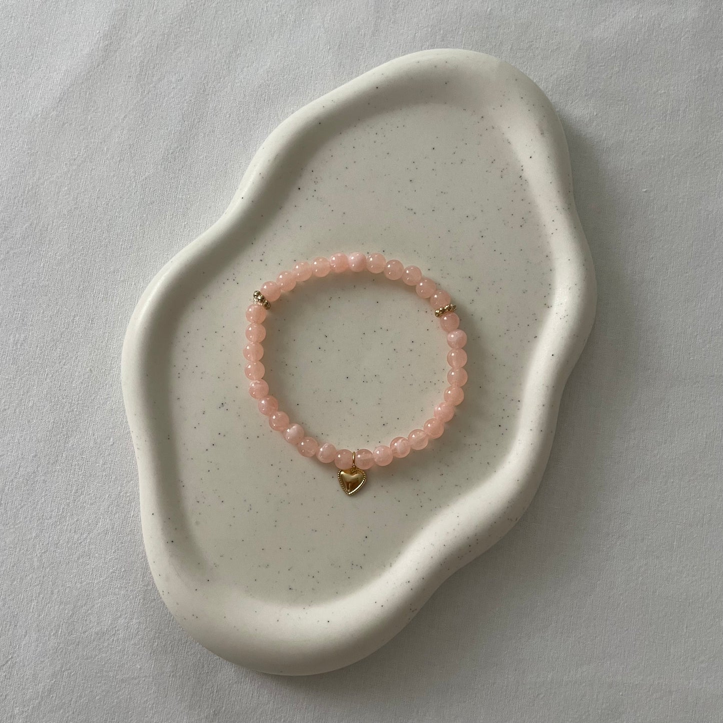 Tasbih bracelet en acrylique - pêche