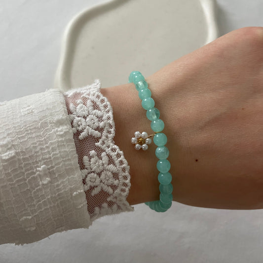 Tasbih bracelet en acrylique - turquoise