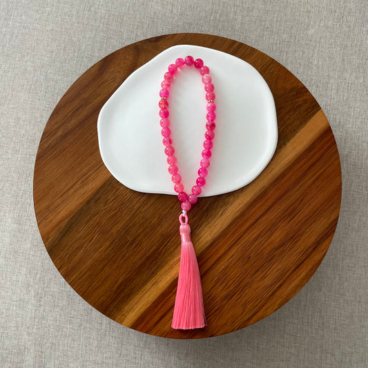 Tasbih 33 perles - framboise